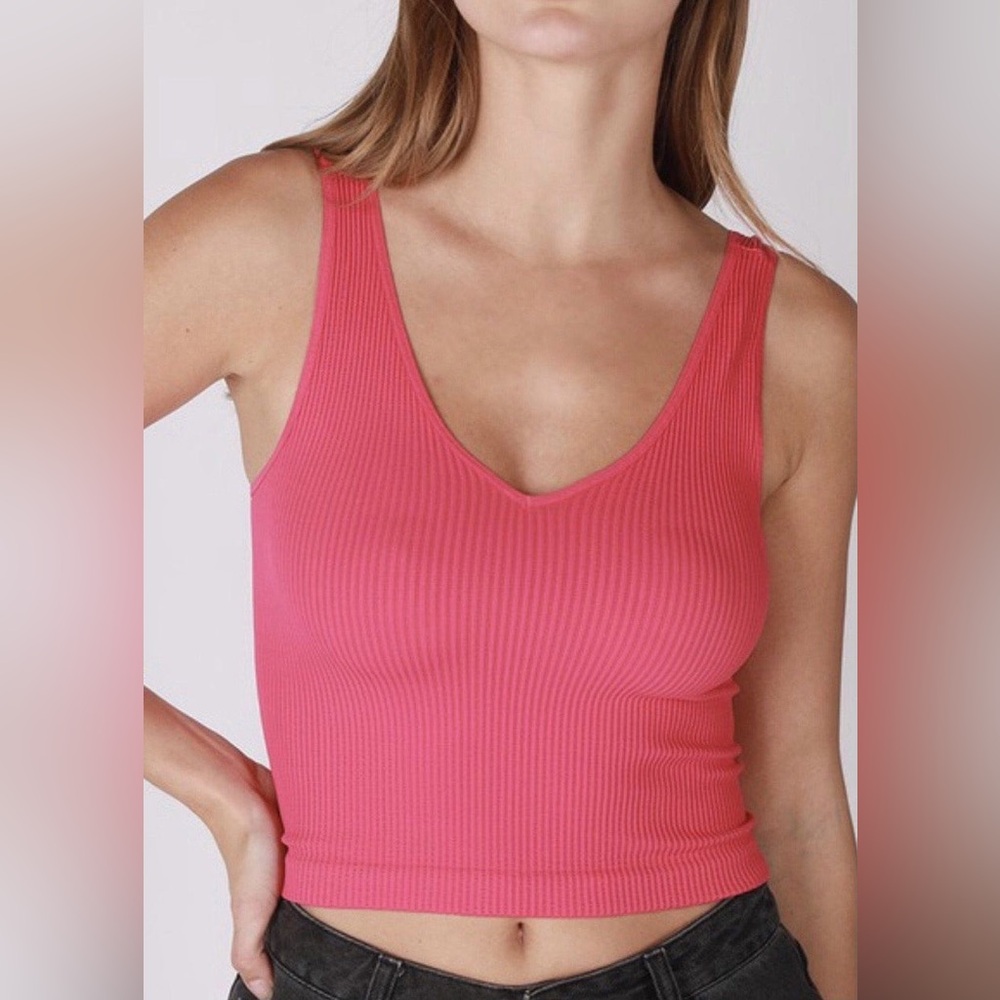 Nikibiki OG Ribbed Top Pink Size Small